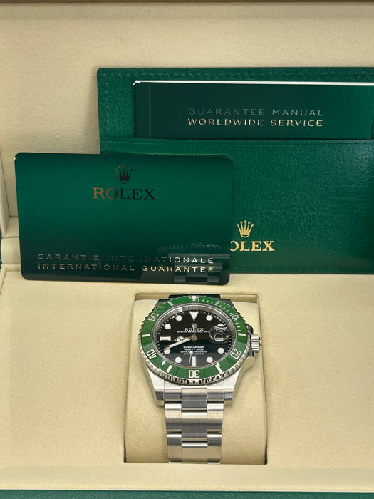Rolex Submariner Date 126610LV (Kermit) Stainless Steel 41 mm Black Dial with Oyster Bracelet