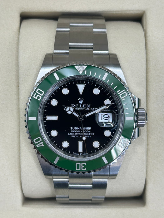 Rolex Submariner Date 126610LV (Kermit) Stainless Steel 41 mm Black Dial with Oyster Bracelet