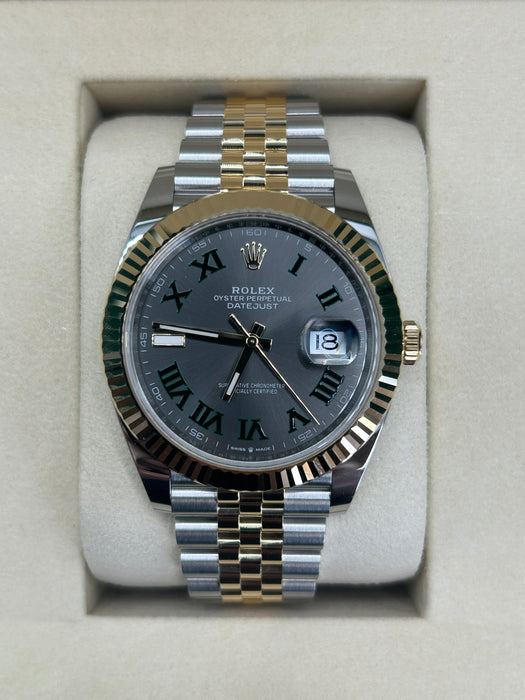 Rolex Datejust 126333 Stainless Steel & Yellow Gold 41mm Slate Dial with Jubilee Bracelet