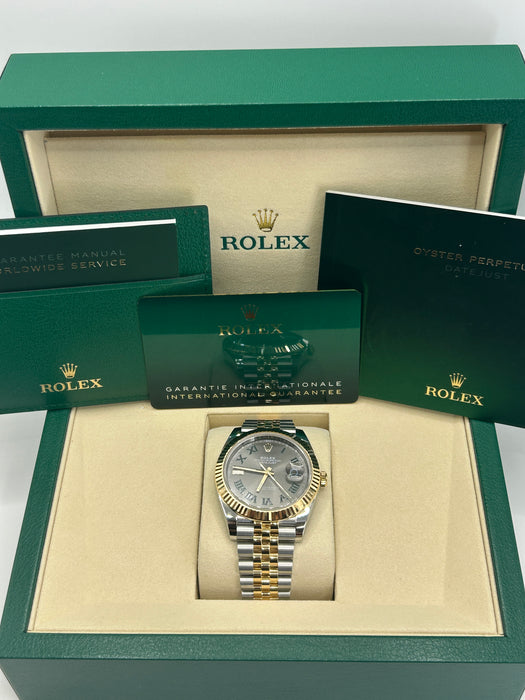 Rolex Datejust 126333 Stainless Steel & Yellow Gold 41mm Slate Dial with Jubilee Bracelet