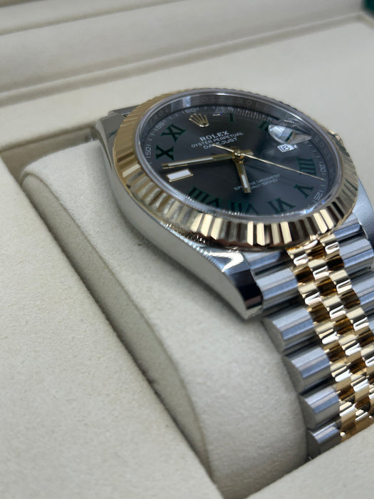 Rolex Datejust 126333 Stainless Steel & Yellow Gold 41mm Slate Dial with Jubilee Bracelet