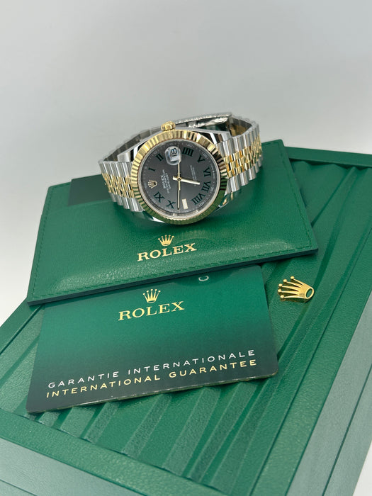 Rolex Datejust 126333 Stainless Steel & Yellow Gold 41mm Slate Dial with Jubilee Bracelet