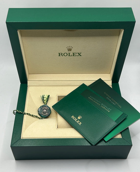 Rolex watch box featuring a luxurious design, crafted with high-quality materials, embossed with the iconic Rolex logo.