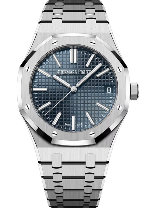 Audemars Piguet Royal Oak 15510ST.OO.1320ST.06 Stainless Steel 41mm Bleu Nuit Dial with Grande Tapisserie Pattern