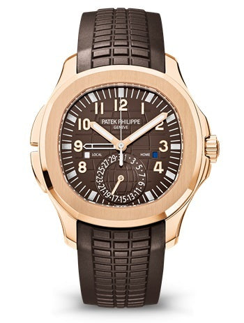Patek Philippe Aquanaut 5164R-001 Rose Gold 40.8mm Brown Dial with Dark Brown Tropical Strap