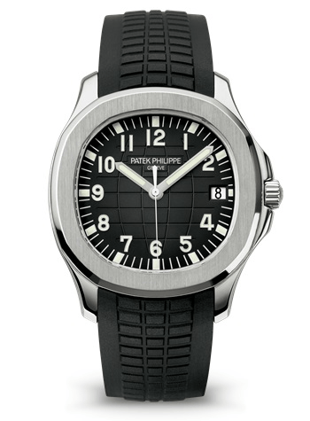 Patek Philippe Aquanaut 5167A-001 in Stainless Steel with Black Dial, Front View