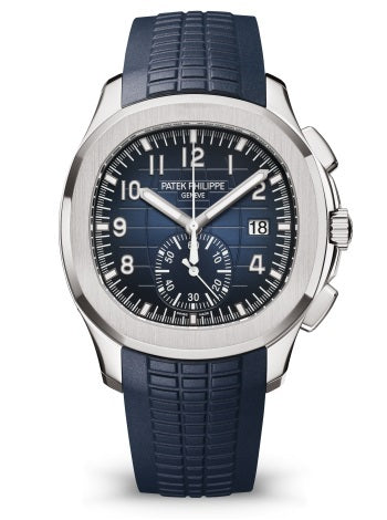 Patek Philippe Aquanaut 5968G-001 White Gold 42.2mm Blue Dial with Composite Strap