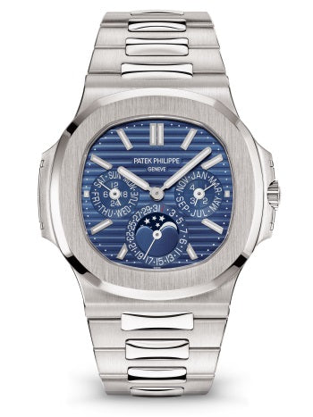 Patek Philippe Nautilus 5740/1G-001 White Gold 40mm Blue Sunburst Dial with White Gold Bracelet