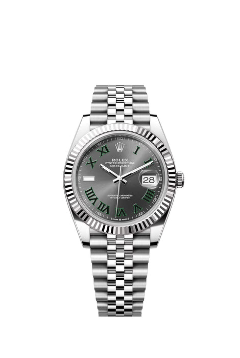 Rolex Datejust 126334 Stainless Steel & White Gold 41 mm Slate Dial with Jubilee Bracelet