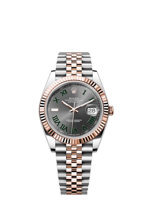 Rolex Datejust 41 Stainless Steel & Everose Gold 41mm Slate Dial with Jubilee Bracelet