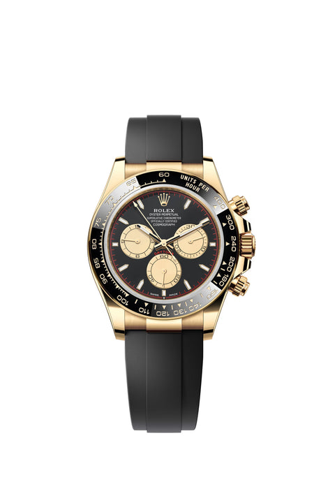 Rolex Daytona 126518LN Yellow Gold 40mm Black/Champagne Dial with Oysterflex Bracelet