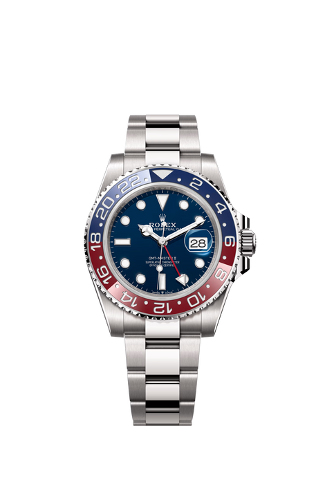 Rolex GMT-Master II 126719BLRO 40mm white gold with midnight blue dial and Pepsi bezel