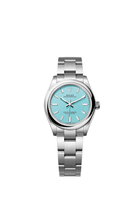 Rolex Oyster Perpetual 31 277200 Stainless Steel 31mm Turquoise Blue Dial with Oyster Bracelet