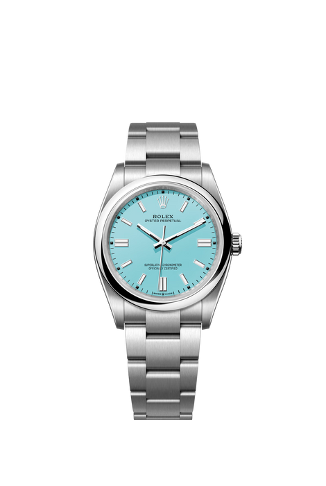 Rolex Oyster Perpetual 36 126000 Stainless Steel 36mm Turquoise Blue Dial with Oyster Bracelet