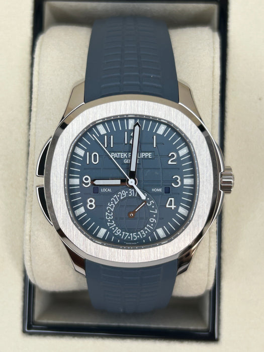 Patek Philippe Aquanaut 5968G-001 White Gold 42.2mm Blue Dial with Composite Strap