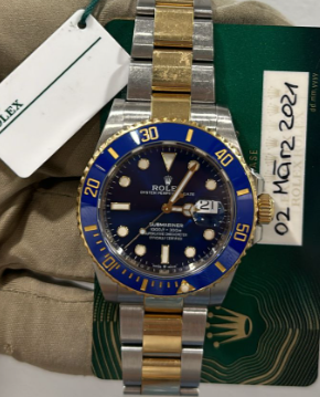 Submariner Date 126613LB  Blue Dial Oyster Bracelet