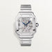 Cartier Santos de Cartier Skeleton WHSA0015 Large Model Steel Watch with Skeleton Roman Numerals

