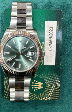 Datejust 41 126334 Olive Dial Oyster Bracelet