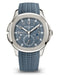 Patek Philippe Aquanaut 5164G-001 White Gold 40.8mm Opaline Blue-Gray Dial with Tropical Strap