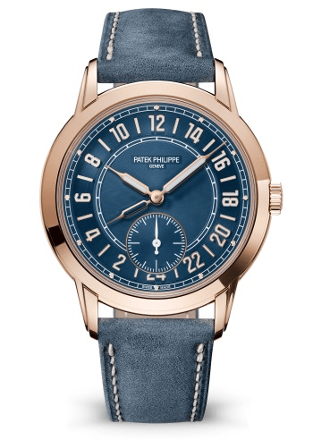 Patek Philippe Complications 5224R-001 in Rose Gold with Navy Blue Dial, Front View