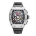 Richard Mille RM 011 Titanium 50mm Skeleton Dial Luxury Watch with Rubber Strap

