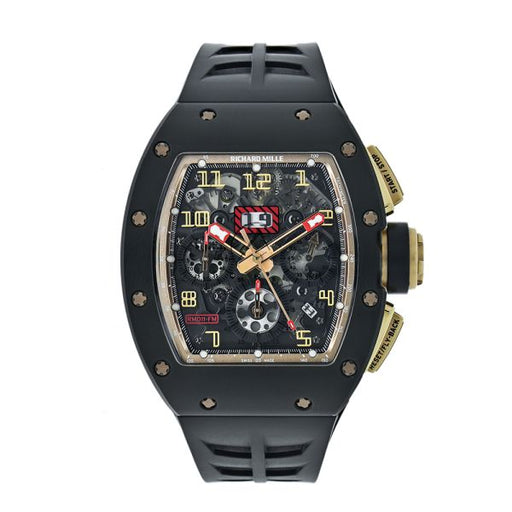 Richard Mille RM 011 Felipe Massa Limited Edition in Titanium DLC with Black Kite Skeleton Dial