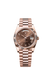 Rolex Day-Date 228235 Everose gold 40mm watch with chocolate Roman dial and President bracelet

