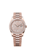 Rolex Day-Date 228345RBR 40mm rose gold watch with diamond-paved dial and diamond-set bezel on President bracelet


