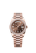 Rolex Day-Date 228345RBR Rose Gold 40mm chocolate diamond dial luxury watch with President bracelet

