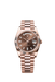Rolex Day-Date 228235 Rose Gold 40mm Chocolate Diamond Dial luxury watch with President bracelet

