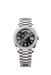 Rolex Day-Date 228349RBR White Gold 40mm Bright Black Diamond Dial luxury watch with President bracelet

