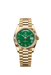 Rolex Day-Date 228238 Yellow Gold 40mm Green Dial luxury watch with President bracelet