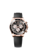 Rolex Daytona 126515LN in Everose gold, 40mm bright black and sundust dial, with Oysterflex bracelet and precision chronograph movement.