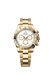 Rolex Daytona 126508 Yellow Gold 40mm White Dial with Oyster Bracelet, mechanical chronograph with 72-hour power reserve.