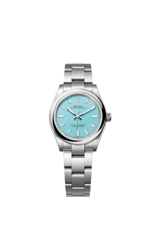 Rolex Oyster Perpetual 31 277200 Stainless Steel 31mm Turquoise Blue Dial with Oyster Bracelet

