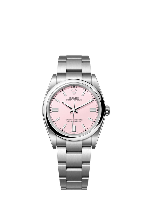 Rolex Oyster Perpetual 36 126000 Stainless Steel 36mm Candy Pink Dial with Oyster Bracelet

