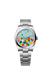 Rolex Oyster Perpetual 36 126000 Stainless Steel 36mm Turquoise Blue Celebration Motif Dial with Oyster Bracelet

