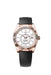 Professional photo of the Rolex Sky-Dweller 336235 featuring an Everose gold case, white dial, and Oysterflex bracelet.


