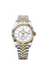 Rolex Sky-Dweller 336933 with a white dial, yellow gold & stainless steel case, and Jubilee bracelet