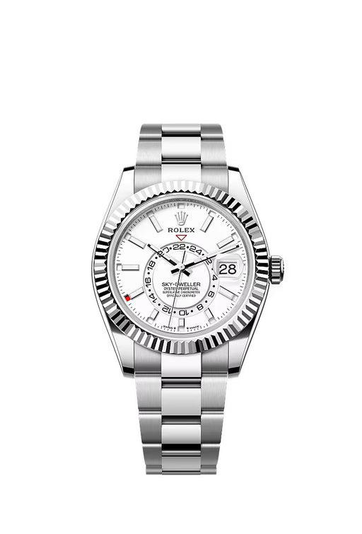 Rolex Sky-Dweller 336934 White Gold & Stainless Steel 42mm Intense White Dial with Oyster Bracelet