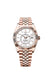 Rolex Sky-Dweller 336935 in 18 kt Everose gold with a 42mm case, intense white dial, and Jubilee bracelet.