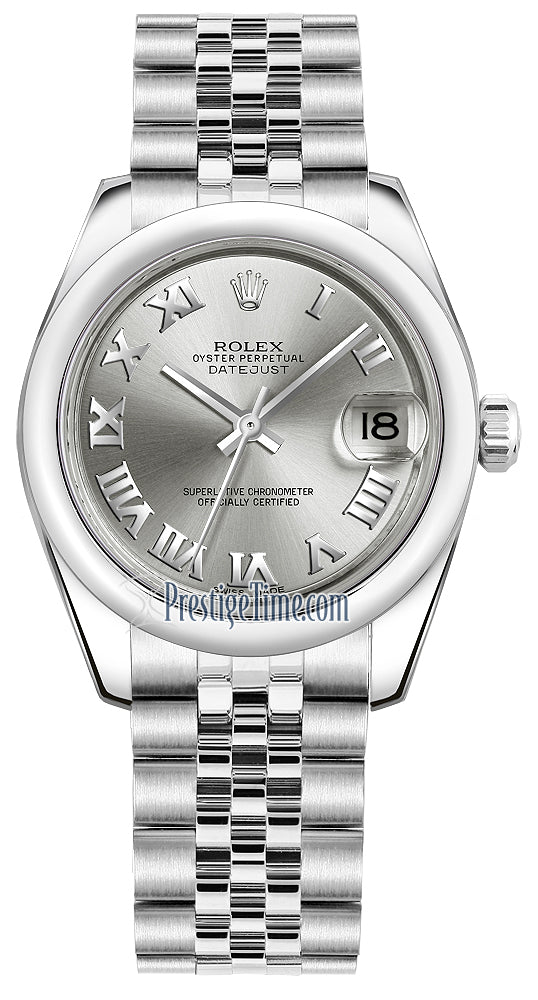 Rolex Datejust 31mm Stainless Steel 178240 Rhodium Roman Jubilee