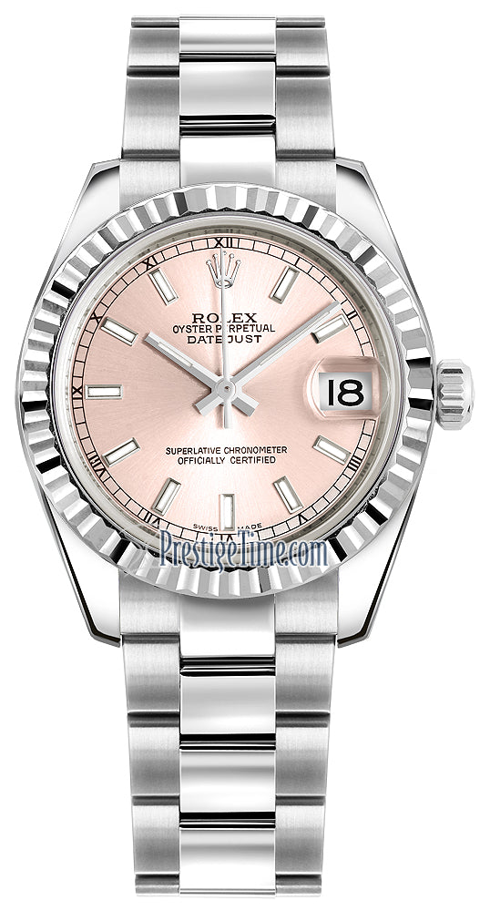 Rolex Datejust 31mm Stainless Steel 178274 Pink Index Oyster