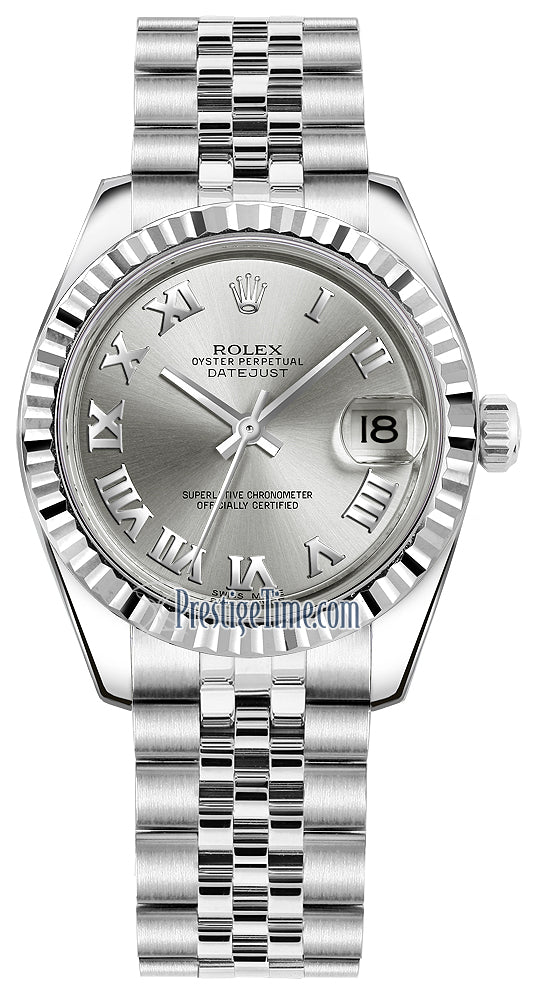 Rolex Datejust 31mm Stainless Steel 178274 Rhodium Roman Jubilee