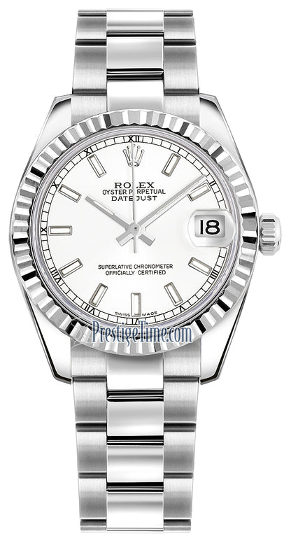 Rolex Datejust 31mm Stainless Steel 178274 White Index Oyster