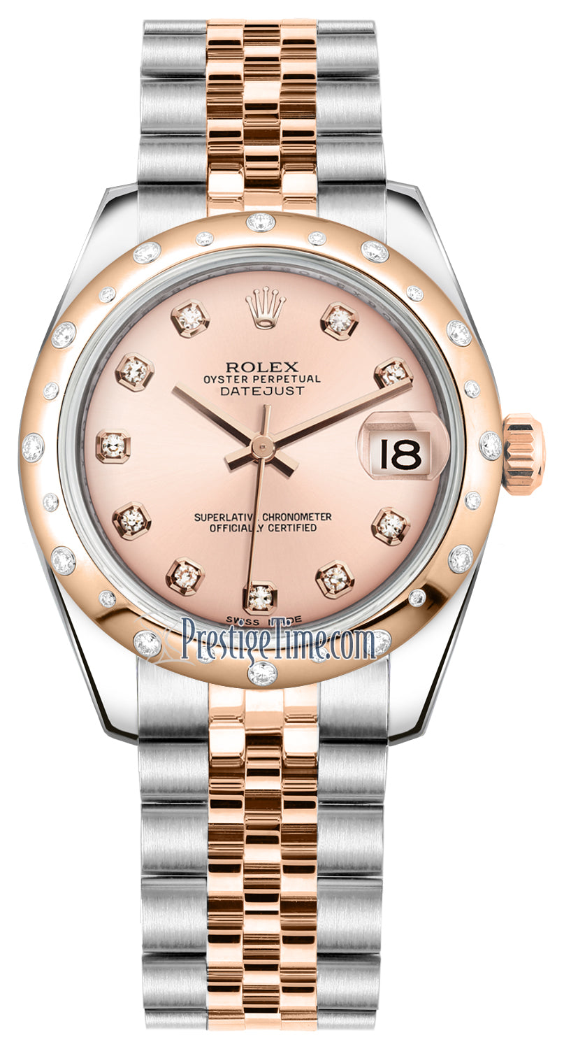 Rolex Datejust 31mm Stainless Steel and Rose Gold 178341 Pink Diamond Jubilee