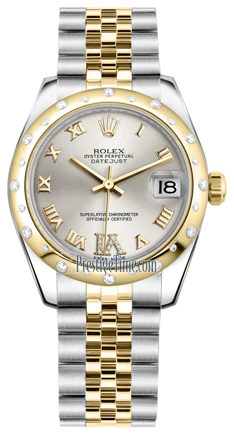 Rolex Datejust 31mm Stainless Steel and Yellow Gold 178343 Silver VI Roman Jubilee