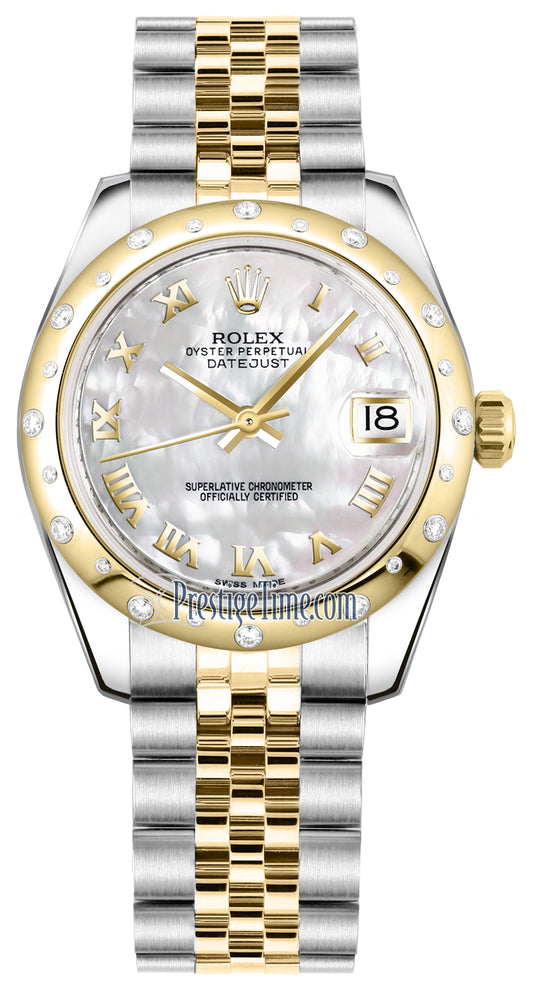 Rolex Datejust 31mm Stainless Steel and Yellow Gold 178343 White MOP Roman Jubilee