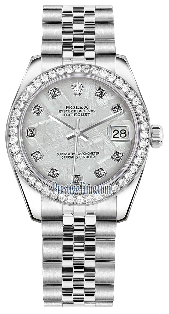 Rolex Datejust 31mm Stainless Steel 178384 Meteorite Diamond Jubilee