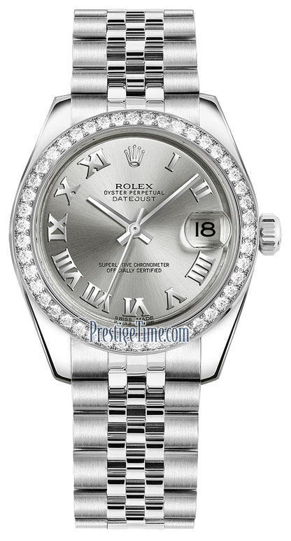 Rolex Datejust 31mm Stainless Steel 178384 Rhodium Roman Jubilee